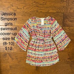 Jessica Simpson girls printed swimsuit cover-up